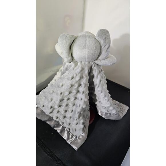 Pro Goleem Minky Dots Gray Grey Elephant Lovey Lovie Security Blanket 16” Plush - Picture 5 of 5